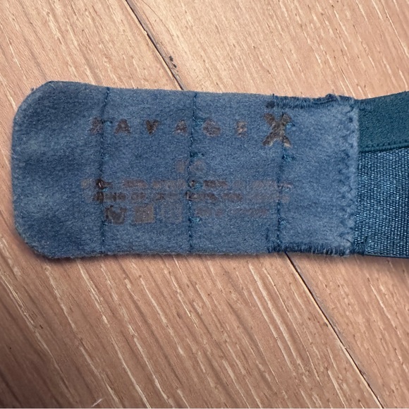 Savage x Fenty Core Microfiber Tee Shirt Bra In Blue / Teal color size 32A - Picture 9 of 14